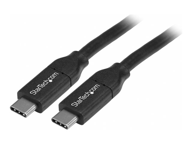 StarTech.com 4m USB C Cable w/ PD - 13ft USB Type C Cable - 5A Power Delivery - USB 2.0 USB-IF Certified - USB 2.0 Type-C Cable - 100W/5A (USB2C5C4M) - USB cable - USB-C (M) to USB-C (M) - USB 2.0 - 5 A - 4 m - for P/N: CDP2VGAUACP, CDP2VGAUCP, DKT30CHCPD, DKT30CHD, DKT30CHPD3, DKT30CHPDW, DKT31CMDPHPD