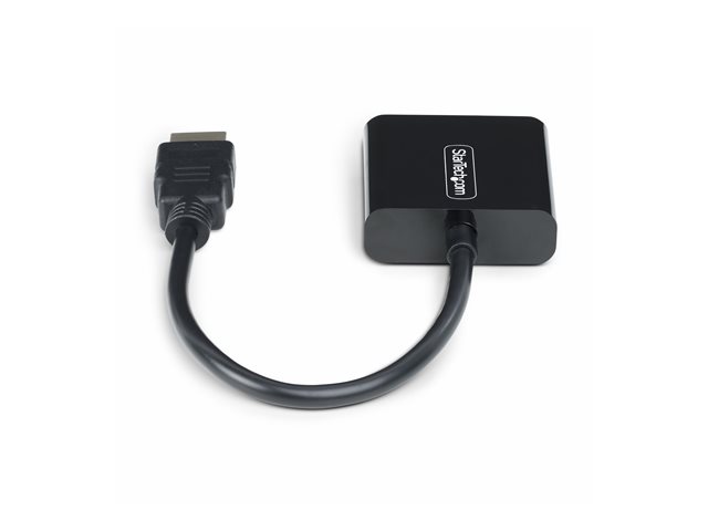 StarTech.com HDMI to VGA Adapter, 1080p, Active Video Converter - Adapter - HDMI male to HD-15 (VGA) female - 18.95 cm - black - 1080p support, active, bus powered