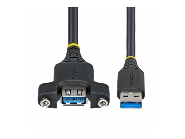 2m Panel Mount USB-A Extension Cable