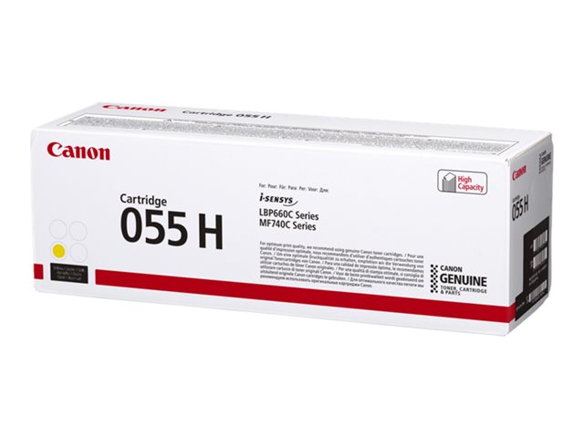 Canon 055 H - High capacity - black - original - toner cartridge - for imageCLASS LBP664, MF745, i-SENSYS LBP663, LBP664, MF742, MF744, MF746, Satera LBP662