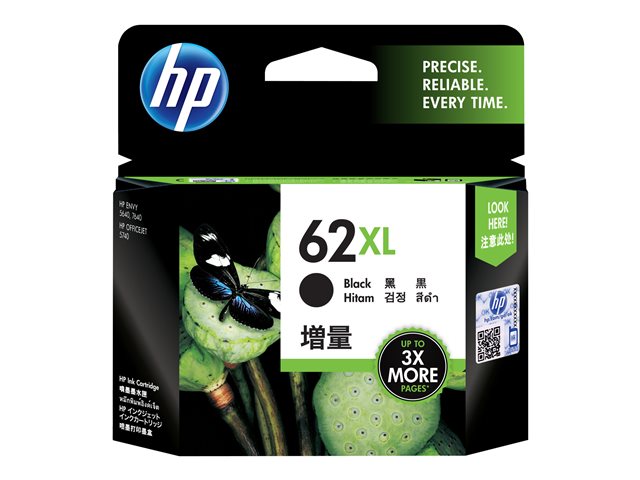 HP 62XL HIGH YIELD BLACK ORIGINAL INK CA