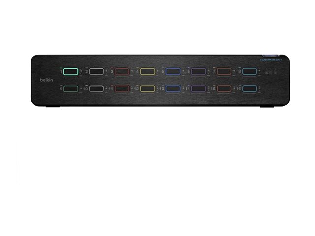 Belkin Universal Secure Single-Head - 2nd Generation - KVM / audio switch - 16 x KVM / audio - 1 local user - desktop - TAA Compliant