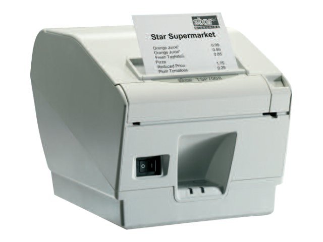 TSP 743D II -24 High-speed barcode label/receipt/ticket printer/with cutter/serial/white