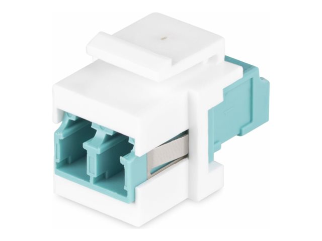 StarTech.com LC to LC Coupler, LC Fiber Coupler, LC/UPC Keystone Jack, Fiber Optic LC Keystone Coupler for Patch Panel - LC to LC Duplex (DMFKSLCLCCOUPLER) - Network coupler - LC single-mode / LC multi-mode (F) to LC single-mode / LC multi-mode (F) - fibre optic - duplex - 9 / 50 / 62.5 /125 micron - OM1/OM2/OM3/OM4/OM5/OS1/OS2 - passive, keystone jack - white