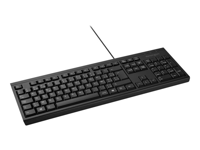 Kensington ValuKeyboard - Keyboard - USB - Belgium - black