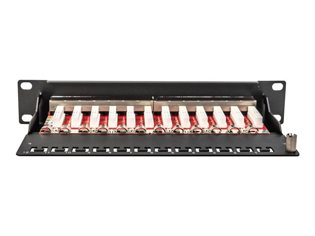 CAT 6A Patch Panel shielded 12-Port labe