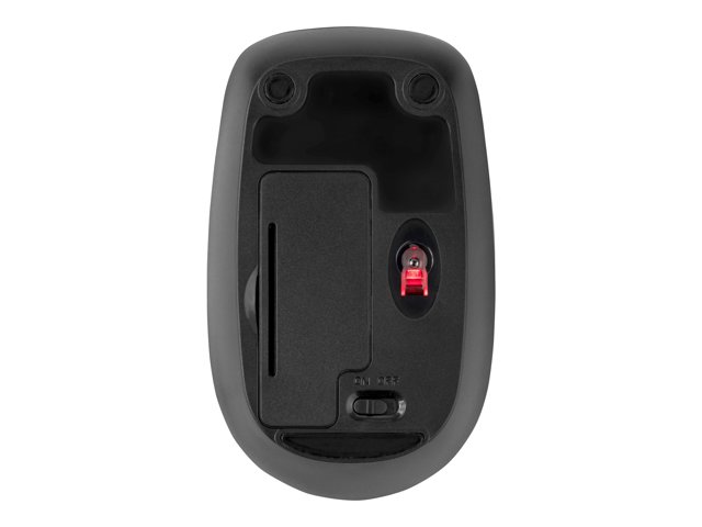 Kensington Pro Fit Mobile - Mouse - right and left-handed - laser - 2 buttons - wireless - 2.4 GHz - USB wireless receiver - black