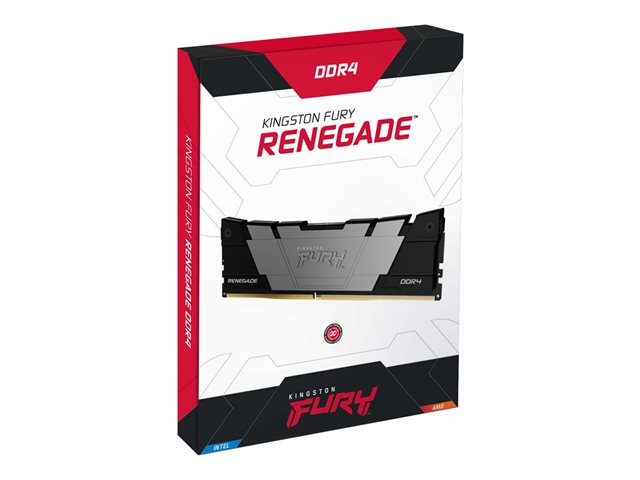 Kingston FURY Renegade - DDR4 - kit - 32 GB: 2 x 16 GB - DIMM 288-pin - 3200 MHz / PC4-25600 - CL16 - 1.35 V - unbuffered - non-ECC - black