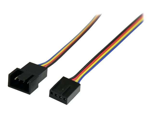 StarTech.com 12in 4 Pin Fan Power Extension Cable - M/F - Fan power extension cable - 4 pin PWM (M) to 4 pin PWM (F) - FAN4EXT12 - Fan power extension cable - 4 pin PWM (M) to 4 pin PWM (F) - 3 m
