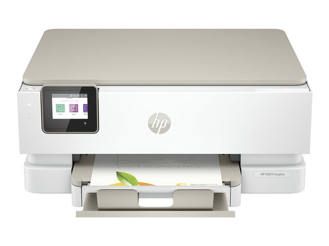 HP ENVY Inspire 7220e All-in-One - Multifunction printer - colour - ink-jet - 216 x 297 mm (original) - A4/Legal (media) - up to 13 ppm (copying) - up to 15 ppm (printing) - 125 sheets - USB 2.0, Wi-Fi(ac), Bluetooth - portobello - with HP 1 Year Ext