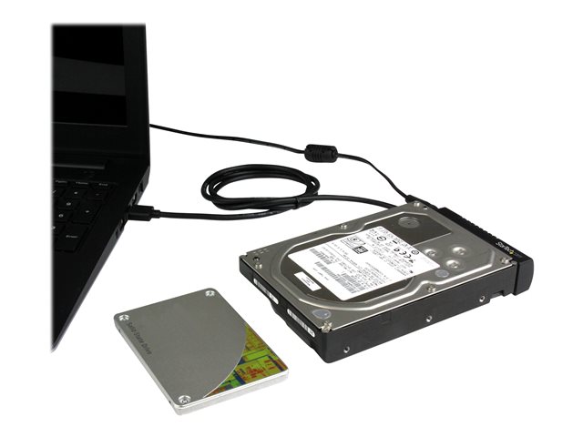 StarTech.com USB to SATA Adapter Cable - 2.5in and 3.5in Drives - USB 3.1 - 10Gbps - External Hard Drive Cable - Hard Drive Adapter Cable (USB312SAT3) - Storage controller - 2.5\", 3.5\" - SATA 6Gb/s - USB 3.1 (Gen 2) - black