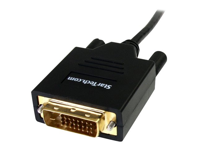 StarTech.com 6 ft Mini DisplayPort to DVI Cable - M/M - MDP to DVI Cable - MiniDP to DVI - Mini DP to DVI Converter (MDP2DVIMM6) - DisplayPort cable - Mini DisplayPort (M) to DVI-D (M) - 1.8 m - black