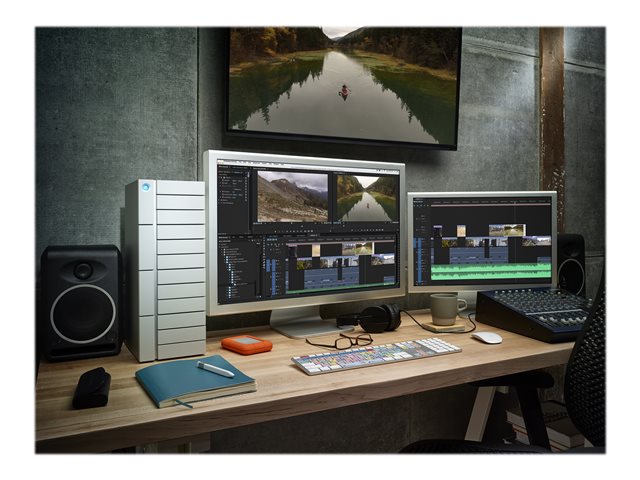 LaCie 12big Thunderbolt 3 - Hard drive array - 72 TB - 12 bays (SATA) - HDD 6 TB x 12 - USB 3.1, Thunderbolt 3 (external)