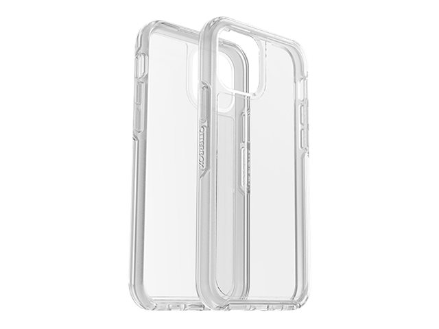 OtterBox Symmetry Series - ProPack Packaging - back cover for mobile phone - polycarbonate, synthetic rubber - clear - for Apple iPhone 12, 12 Pro