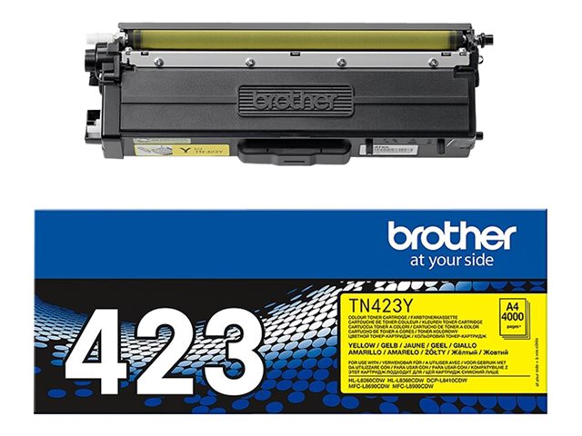 Brother TN423Y - Jumbo Yield - yellow - original - toner cartridge - for Brother DCP-L8410, HL-L8260, HL-L8360, MFC-L8690, MFC-L8900