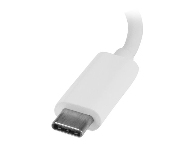 StarTech.com 3 Port USB C Hub w/ Gigabit Ethernet ? USB Type C to 3 x USB-A ? Multi Port USB 3.0 Hub for MacBook Pro (HB30C3A1GEA) - Hub - 3 x SuperSpeed USB 3.0 + 1 x 10/100/1000