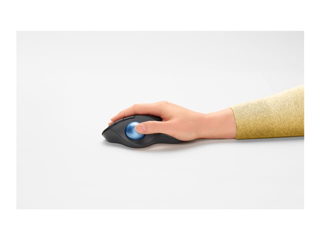 Logitech Ergo Series ERGO M575 - Trackball - optical - 5 buttons - wireless - Bluetooth 5.0 LE, 2.4 GHz - USB wireless receiver - graphite