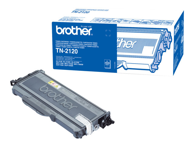 Brother TN2120 - Black - original - toner cartridge - for Brother DCP-7030, 7040, 7045, HL-2140, 2150, 2170, MFC-7320, 7440, 7840, Justio DCP-7040