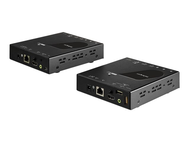 StarTech.com HDMI KVM Extender over IP Network - 4K 30Hz HDMI and USB over IP LAN or Cat5e/Cat6 Ethernet (100m/330ft) - Remote KVM Console - Video/audio extender - HDMI - up to 100 km - TAA Compliant
