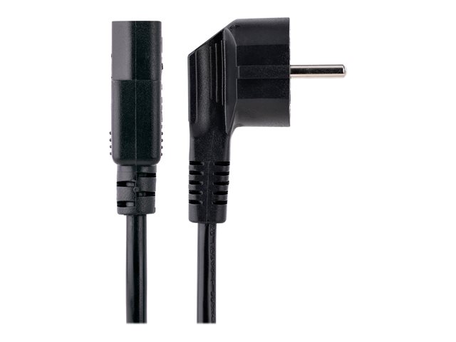 StarTech.com 1m (3ft) Computer Power Cord, 18AWG, EU Schuko to C13 Power Cord, 10A 250V, Black Replacement AC Cord, TV/Monitor Power Cable, Schuko CEE 7/7 to IEC 60320 C13 Power Cord - PC Power Supply Cable (713E-1M-POWER-CORD) - Power cable - power
