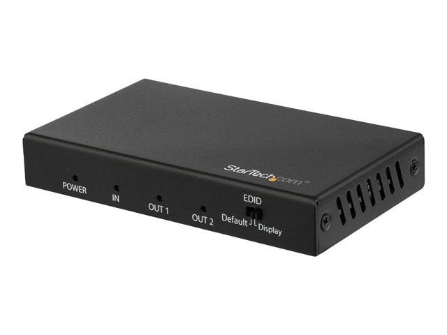 StarTech.com HDMI Splitter - 2-Port - 4K 60Hz - HDMI Splitter 1 In 2 Out - 2 Way HDMI Splitter - HDMI Port Splitter (ST122HD202) - Video/audio splitter - 2 x HDMI - desktop - for P/N: ST121HD20FXA