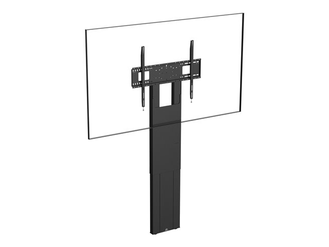 Display floor stand wall fixed - heavy duty - fits displays up to 100\" with VESA sizes up to 800 x 600 - fixes to wall, transfers load to floor - swl 95 kg - height adjustable at time of installation only - height to centre of screen 1117 to 1917 mm - supports portrait or landscape style - black