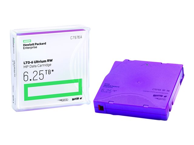 HPE LTO-6 Ultrium 6.25TB MP RW Data Tape