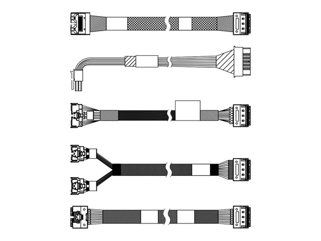 Lenovo - Storage cable kit - for 2.5\" Chassis Front BP2 - for ThinkSystem SR665 V3