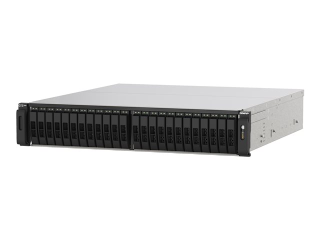 QNAP TS-H2490FU - NAS server - 24 bays - rack-mountable - PCI Express 3.0 x4 (NVMe) - RAID RAID 0, 1, 5, 6, 10, 50, 60, JBOD - RAM 64 GB - 25 Gigabit Ethernet - iSCSI support