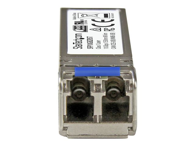 StarTech.com MSA Uncoded Compatible SFP+ Module, 10GBASE-ZR, 10GbE Single Mode (SMF) Fiber Optic Transceiver, 10GE Gigabit Ethernet SFP+, LC Connector, 80km, 1550nm, DDM, Mini GBIC Module - Lifetime Warranty (SFP10GBZRST) - SFP+ transceiver module - 10GbE - 10GBase-ZR - LC single-mode - up to 80 km - 1550 nm