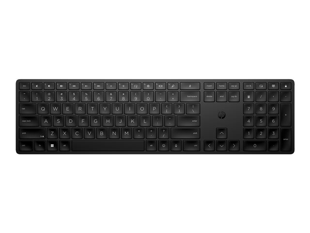 HP 455 - Keyboard - programmable - wireless - 2.4 GHz - AZERTY - Belgium - black - for HP 34, Elite Mobile Thin Client mt645 G7, ZBook Firefly 14 G9, ZBook Fury 16 G9