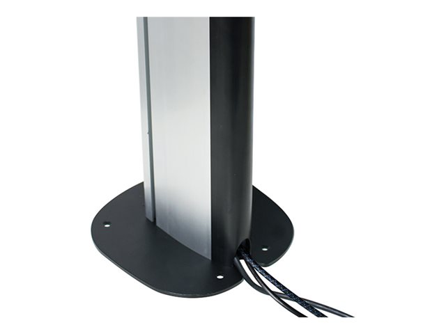 B-TECH - Mounting component (bolt-down floor base) - fixed - heavy duty steel - black