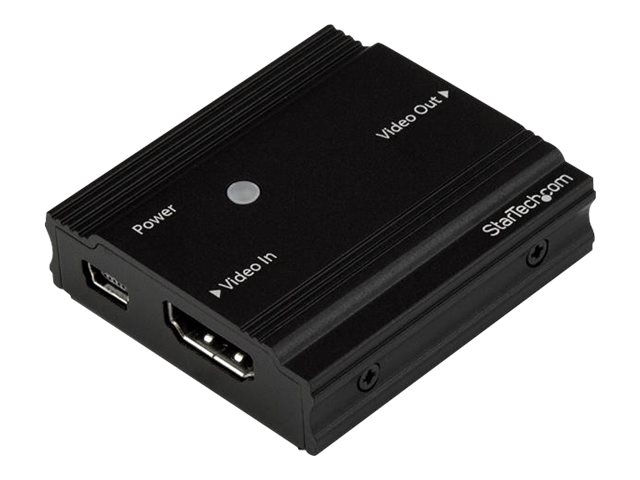 StarTech.com 115 ft. (35 m) 4K HDMI Extender - HDMI Extender - Up To 4K60 - Amplifier/Booster - HDMI to HDMI Booster (HDBOOST4K) - Video/audio extender - HDMI - up to 35 m