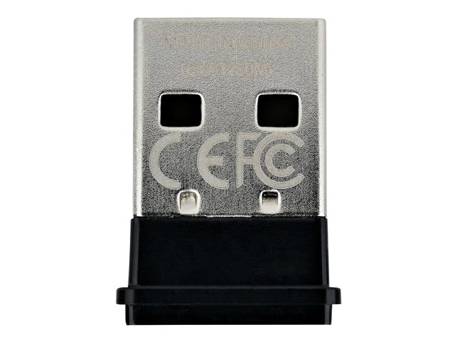 StarTech.com USB Bluetooth 5.0 Adapter, USB Bluetooth Dongle Receiver for PC/Computer/Laptop/Keyboard/Mouse/Headsets, Range 33ft/10m, EDR (USBA-BLUETOOTH-V5-C2) - Network adapter - USB - Bluetooth 5.0 EDR, Bluetooth 5.0 LE, Bluetooth 5.0 - Class 2 - black