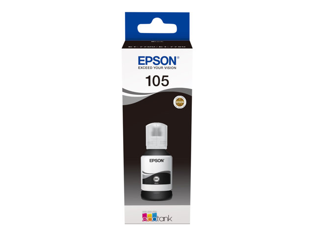 Epson 105 - 140 ml - black - original - ink tank - for EcoTank ET-7700, ET-7750, L7160, L7180, Expression Premium ET-7700, ET-7750