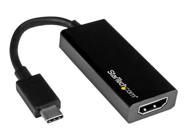 StarTech.com USB C to HDMI Adapter - USB 3.1 Type C Converter - 4K 30Hz UHD - Adapter - 24 pin USB-C male to HDMI female - 14.7 cm - black - 4K30Hz (3840 x 2160) support - for P/N: BNDTB10GI, BNDTB210GSFP, BNDTB410GSFP, BNDTB4M2E1, BNDTBUSB3142, TB3DK2DPM2