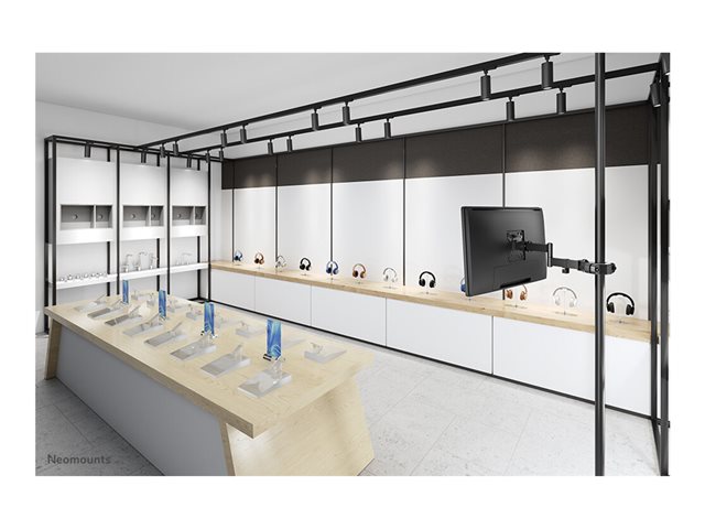 Neomounts FL40-450BL11 - Mounting kit (pole mount) - full-motion - for TV - black - screen size: 17\"-32\"
