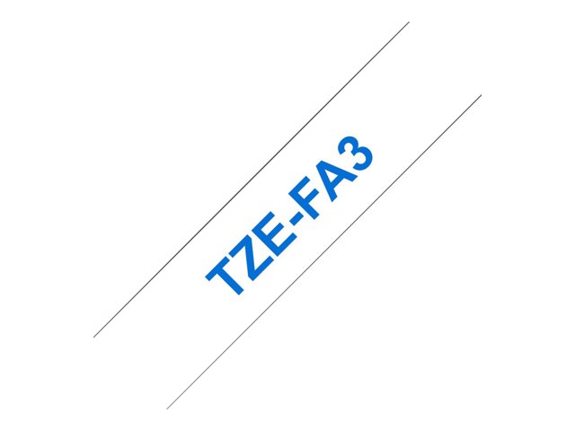Brother TZe-FA3 - Fabric - navy blue on white - Roll (1.2 cm x 3 m) 1 cassette(s) iron-on tape - for Brother PT-D210, D600, H110, P-Touch PT-1880, D450, E110, E310, E550, E800, H110, P900