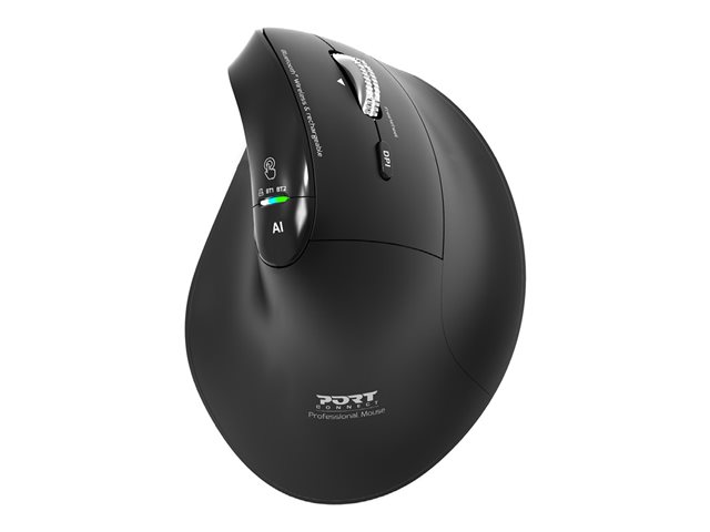 MOUSE ERGONOMIC RECHARGEABLE BT + RF 24