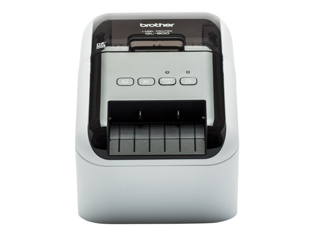 Brother QL-800 - Label printer - two-colour (monochrome) - direct thermal - Roll (6.2 cm) - 300 x 600 dpi - up to 93 labels/min - USB 2.0 - cutter - black, white