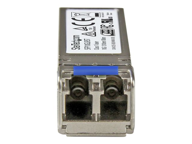 StarTech.com Cisco SFP-10G-LR Compatible SFP+ Module, 10GBASE-LR, 10GbE SMF Optic Transceiver, 10GE Gigabit Ethernet SFP+, LC Connector, 10km, 1310nm, DDM, Cisco Firepower, ASR9000, C9300 - Lifetime Warranty (SFP10GLRST) - SFP+ transceiver module (equivalent to: Cisco SFP-10G-LR) - 10GbE - 10GBase-LR - LC single-mode - up to 10 km - 1310 nm - for P/N: PEX10GSFP