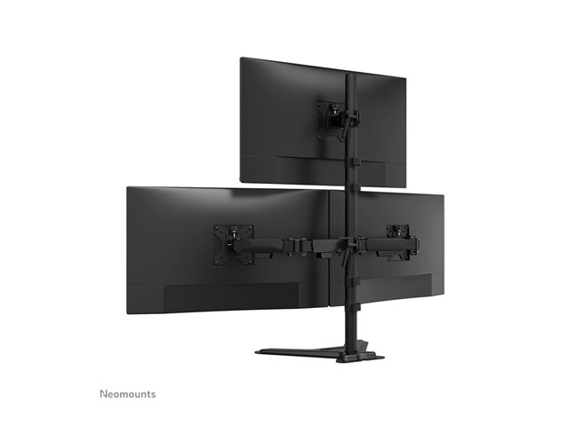 Neomounts NERO Triple monitor stand 10-32i
