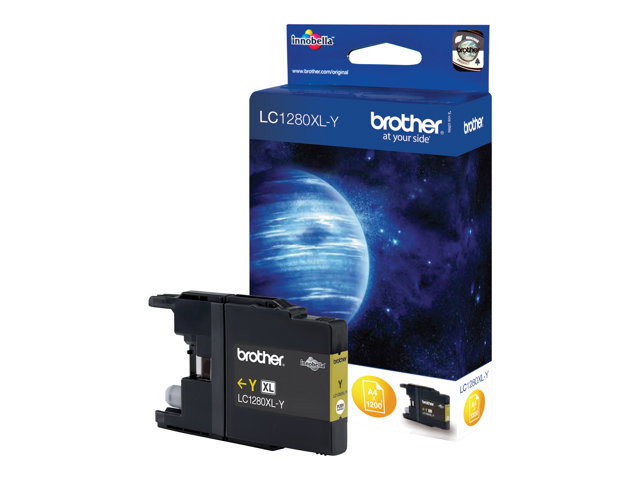 Brother LC1280XLY - Yellow - original - ink cartridge - for Brother MFC-J5910DW, MFC-J6510DW, MFC-J6710DW, MFC-J6910DW