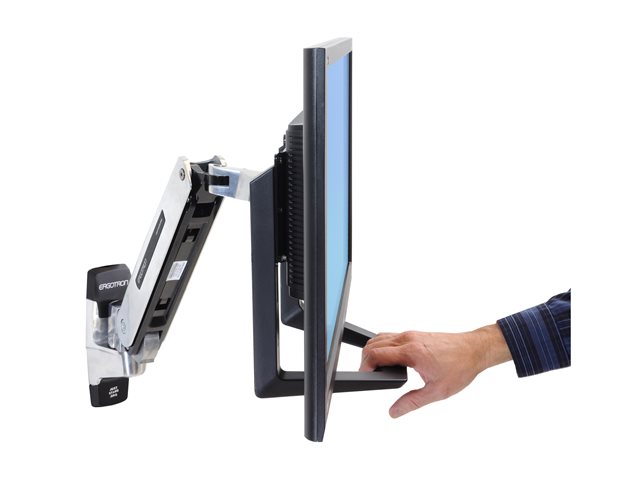 Ergotron - Mounting component (handle, interface plate) - for LCD display - black - screen size: up to 32\" - for P/N: 45-353-026, 45-475-216, 45-509-224, 45-630-224