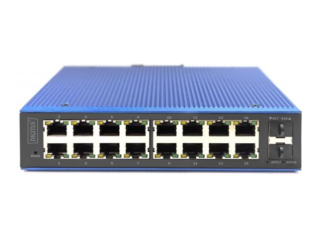 Ind. 16+2-Port L2 managed Gigabit Switch