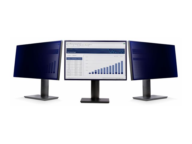 StarTech.com 24-inch 16:10 Monitor Privacy Screen, Hanging Filter/Shield - Display privacy filter - 2-way - removable - plug-in - 24\" wide - black