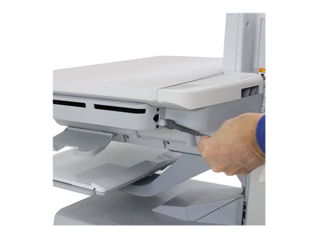 Ergotron StyleView Ethernet Side Cover - Mounting component (side panel) - for flat panel cart - light grey