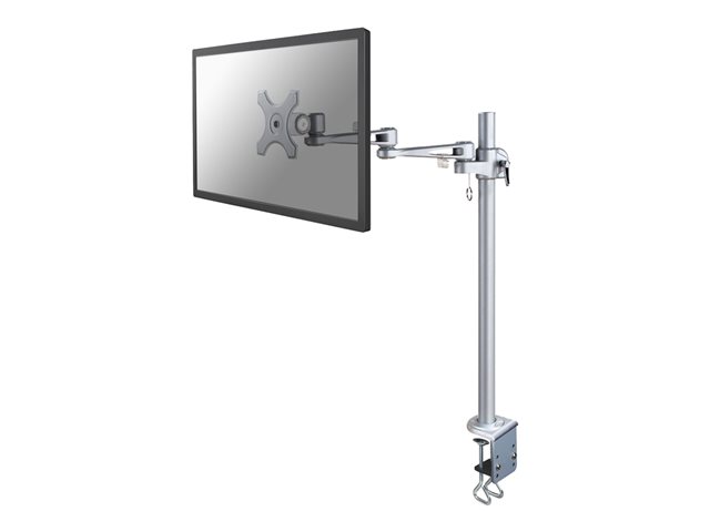 Neomounts FPMA-D935POLE70 - Mounting kit - full-motion - for LCD display - silver - screen size: 10\"-30\" - clamp mountable, desk-mountable