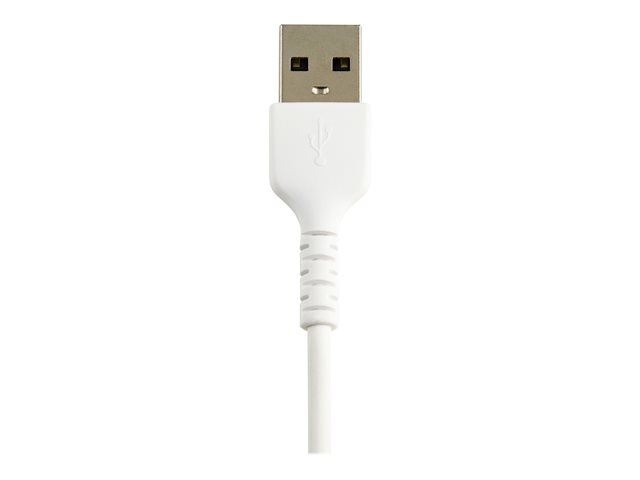 StarTech.com 6 in(15cm) Durable White USB-A to Lightning Cable, Heavy Duty Rugged Aramid Fiber USB Type A to Lightning Charger/Sync Power Cord, Apple MFi Certified iPad/iPhone 12 Pro Max - iPhone 7/8/11/11 Pro - Lightning cable - USB male to Lightning male - 15 cm - white