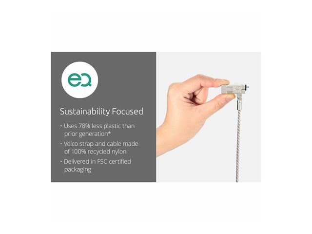 Slim NanoSaver 2.0 EQ Keyed Laptop Lock- Master Keyed